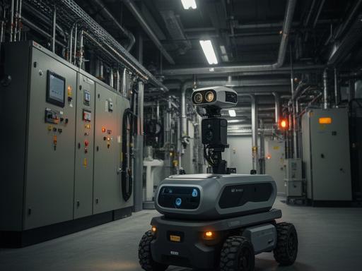 Robot per ispezione cabine elettriche e impianti industriali con sensori termici